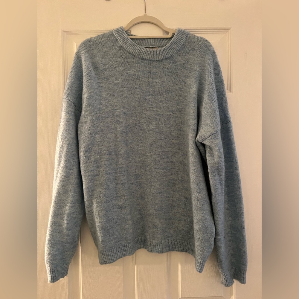 UO Blue Knit Oversized Sweater